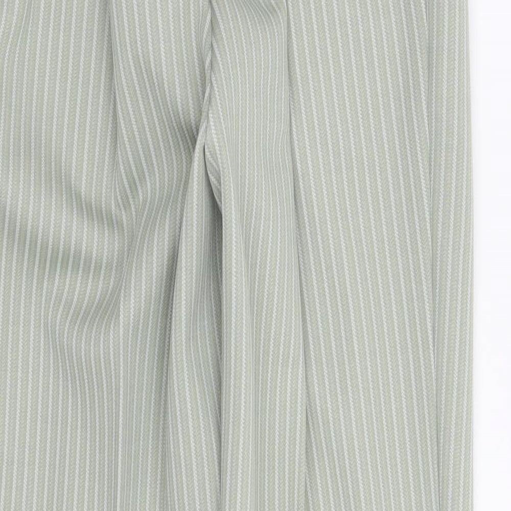 Womens UK Size 12 Marks and Spencer Regular Fit  Green Trousers