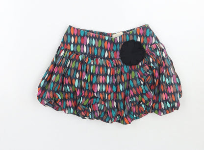 Joos Girls Black Geometric  A-Line Skirt Size 3 Years