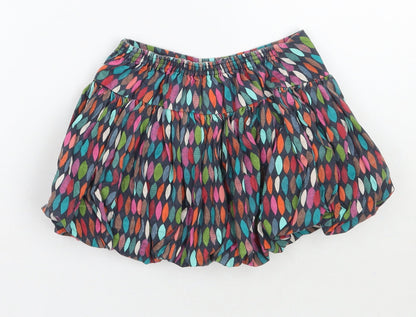Joos Girls Black Geometric  A-Line Skirt Size 3 Years