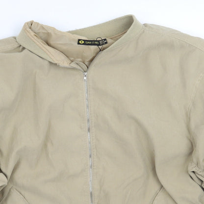 I SAW IT FIRST Womens Beige   Jacket Coat Size 8