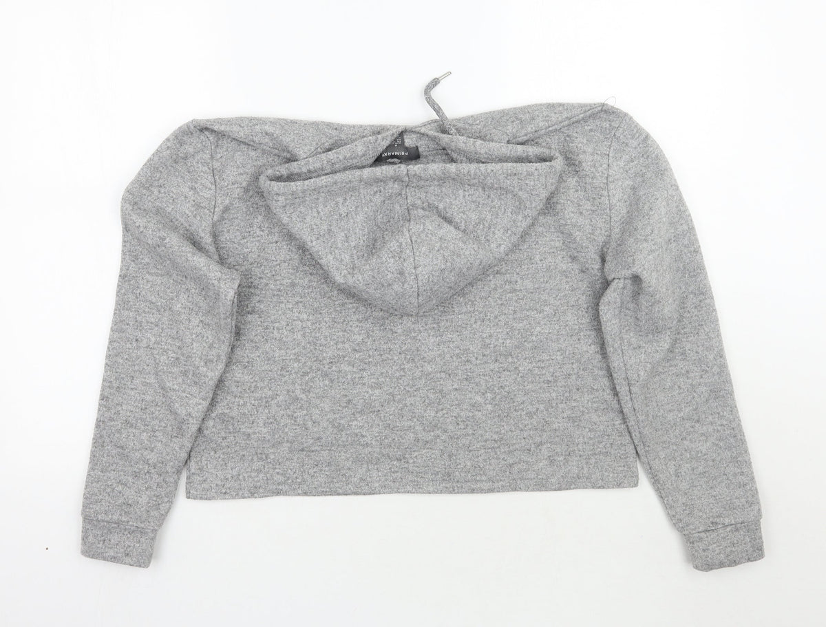 Back view of Primark women’s grey pullover hoodie, size M