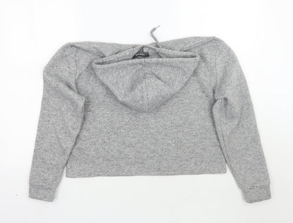 Back view of Primark women’s grey pullover hoodie, size M