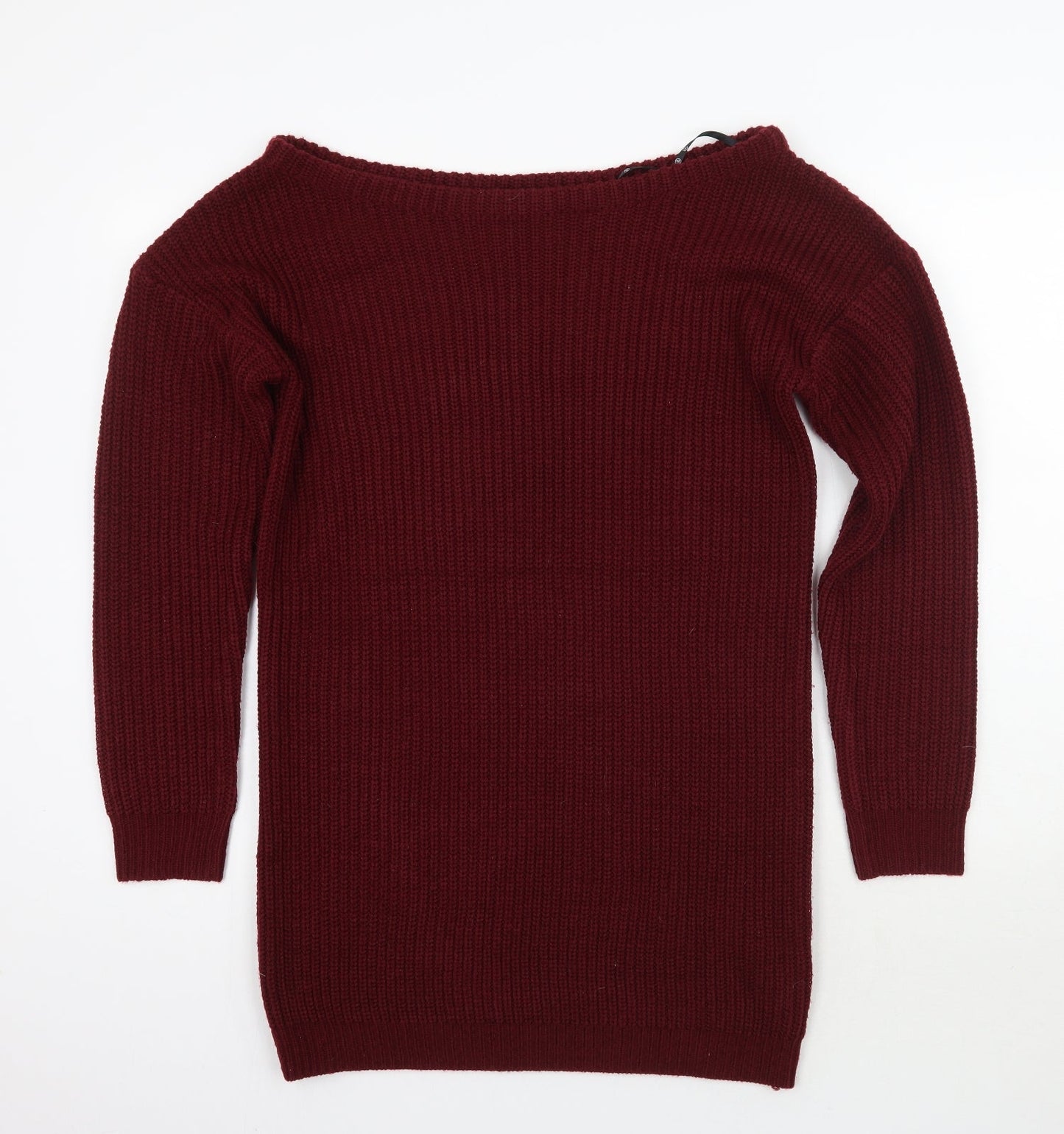 Womens UK Size M Missguided Red Pullover Jumper