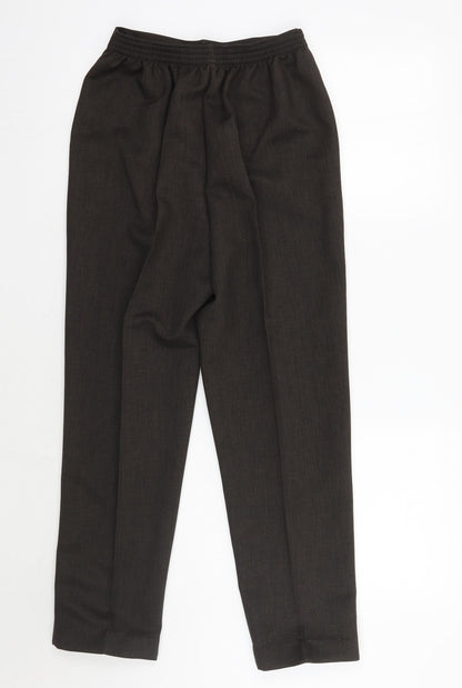 Womens UK Size 12 Saira of Manchester Regular Fit  Brown Trousers