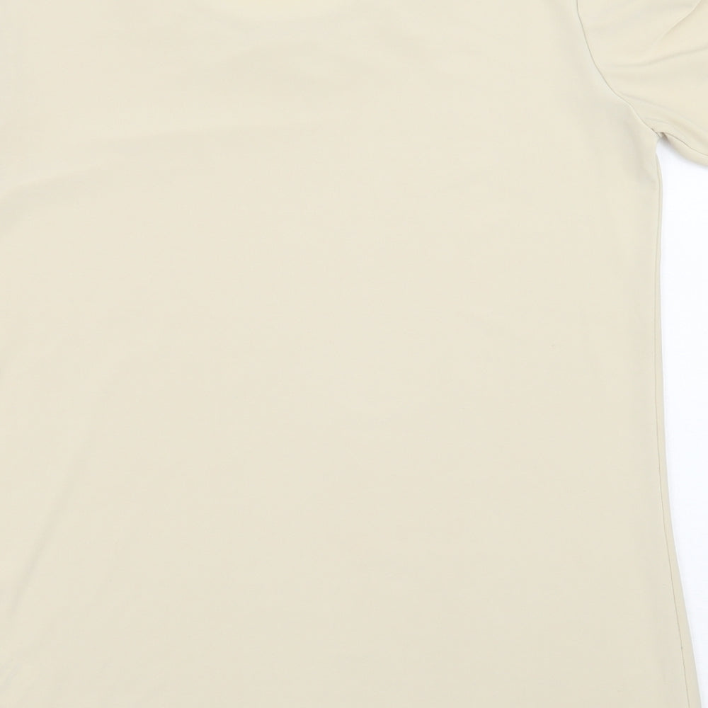 Womens UK Size 12 Damart Beige Basic T-Shirt