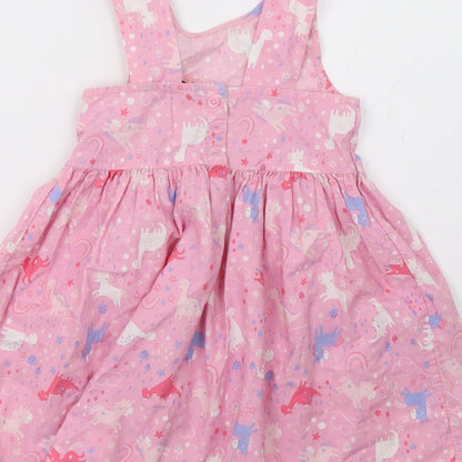 George Girls Pink Polka Dot  A-Line  Size 3-4 Years
