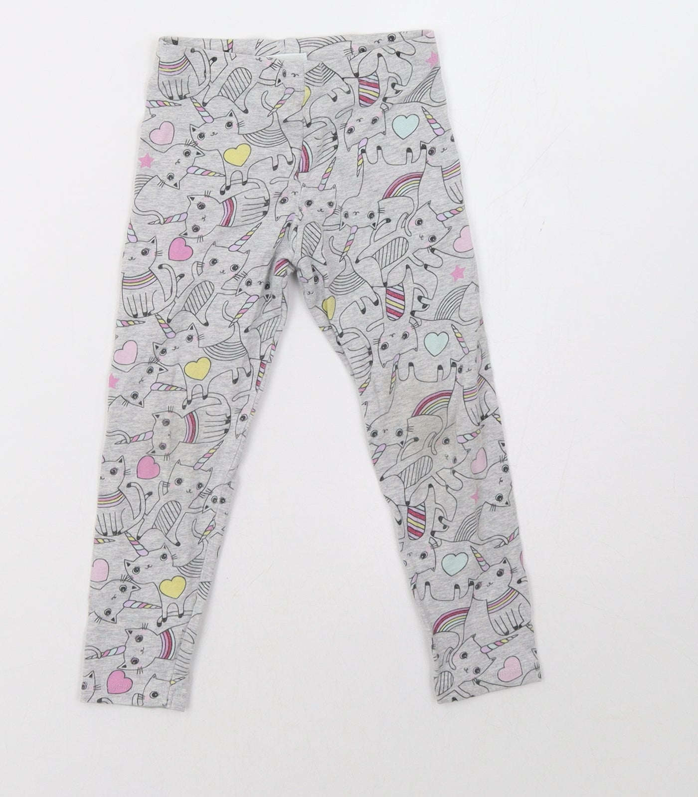 F&F Girls Grey    Pyjama Pants Size 3-4 Years