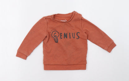 F&F Baby Orange   Pullover Jumper Size 12-18 Months