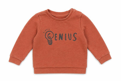 Front view of F&F Baby Orange jumper, size 12-18, Months