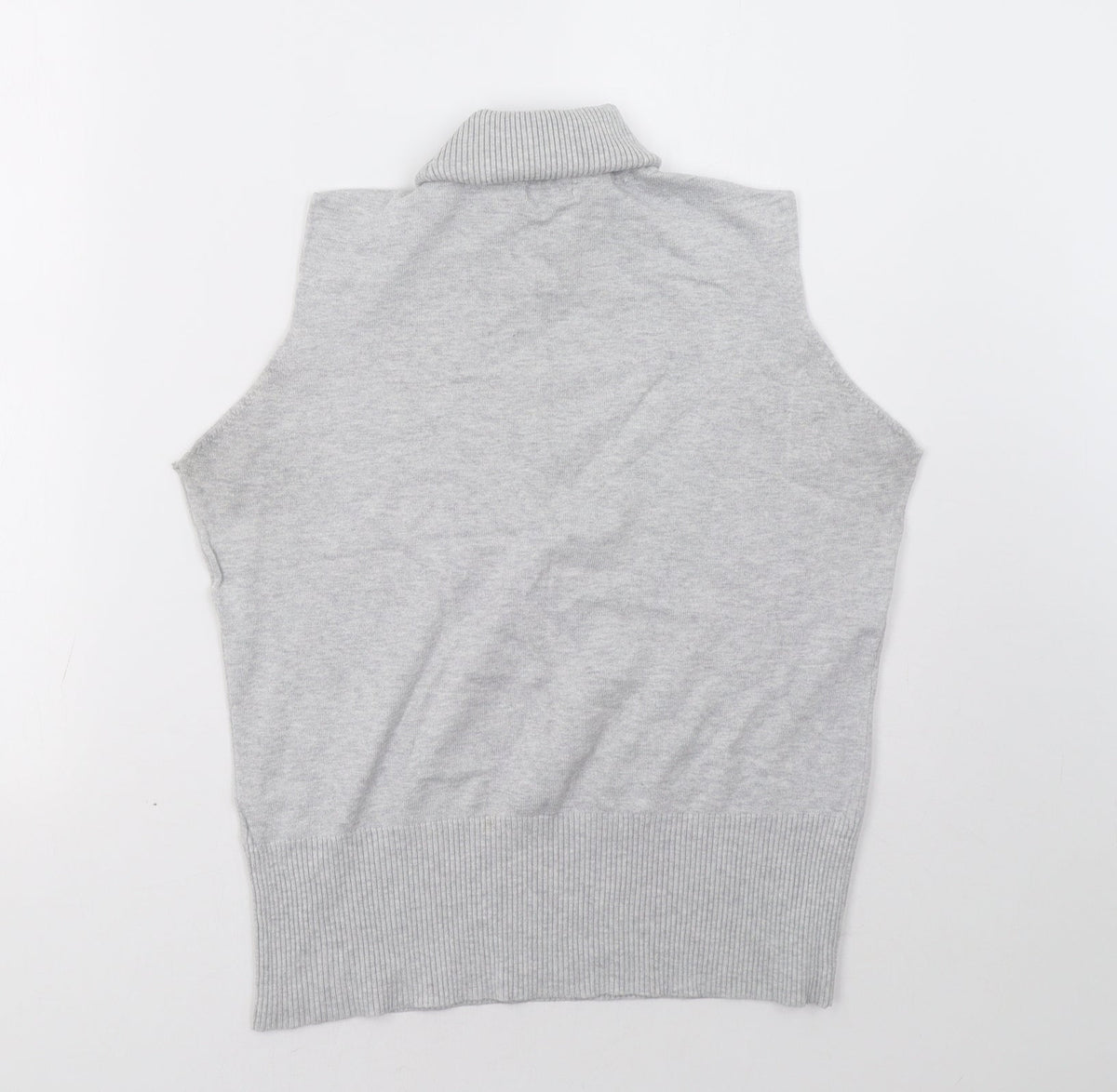 Back view of F&F women’s grey pullover sweatshirt, size UK 16