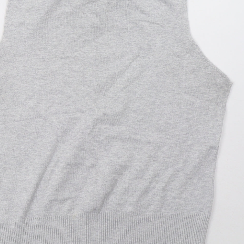 Brand and care label for F&F women’s grey pullover sweatshirt, size UK 16