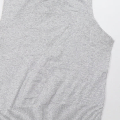 Brand and care label for F&F women’s grey pullover sweatshirt, size UK 16