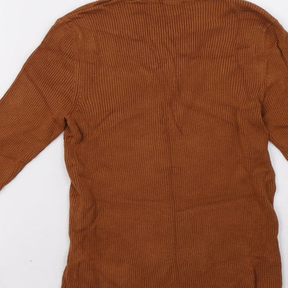 Womens UK Size 12 Marks and Spencer Brown Pullover Sweatshirt