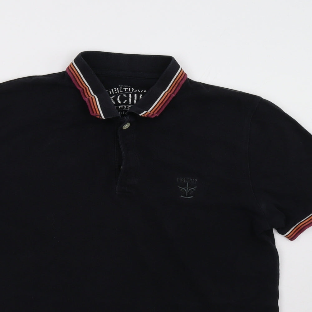 Firetrap Mens Blue    Polo Size M