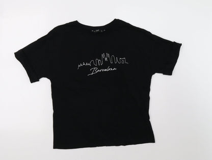 F&F Womens Black   Basic T-Shirt Size 12