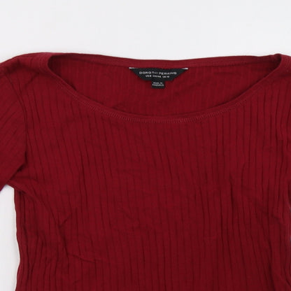 Dorothy Perkins Womens Red   Pullover Sweatshirt Size 12