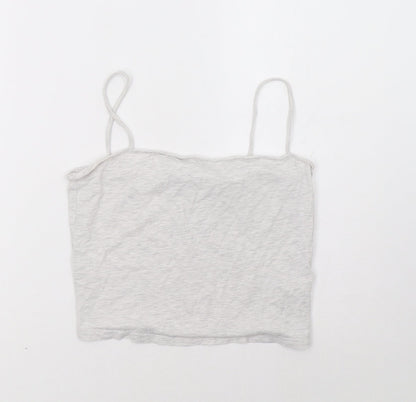 Womens UK Size M H&M Grey Basic Tank