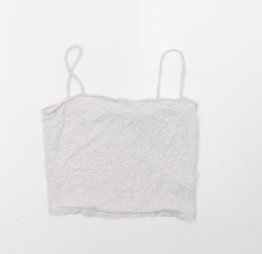 Womens UK Size M H&M Grey Basic Tank