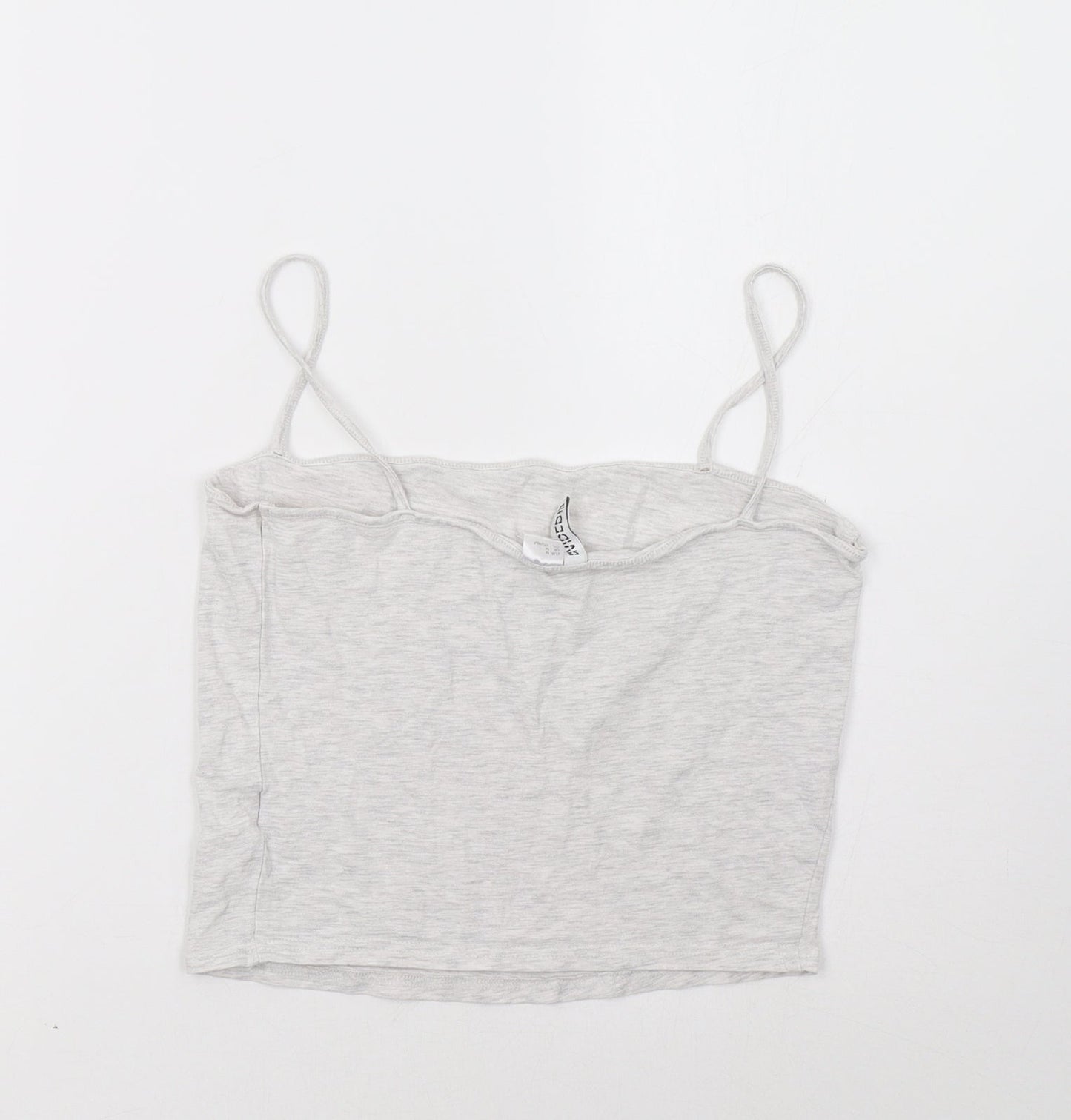 Womens UK Size M H&M Grey Basic Tank