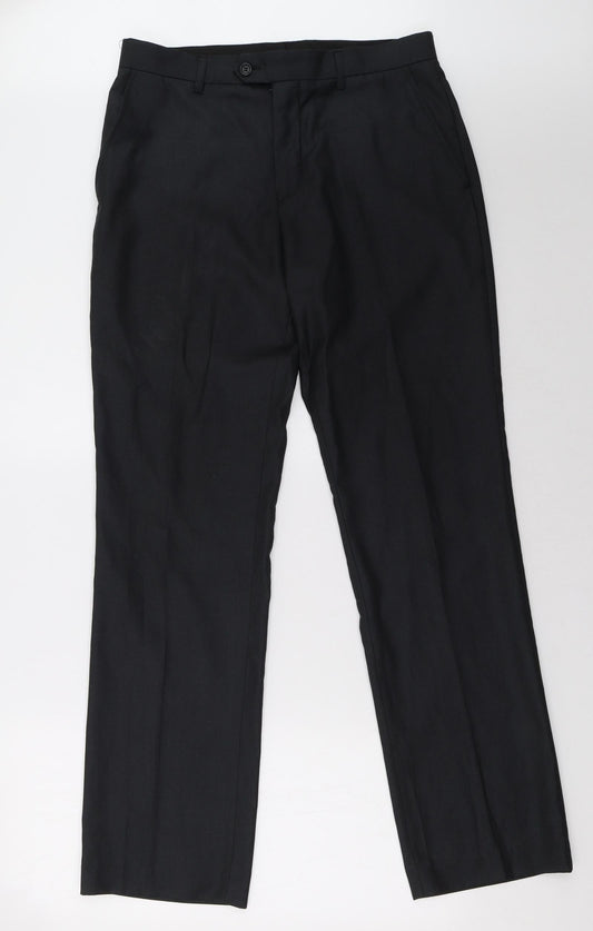 Preworn Mens Black   Trousers  Size 32 L24 in