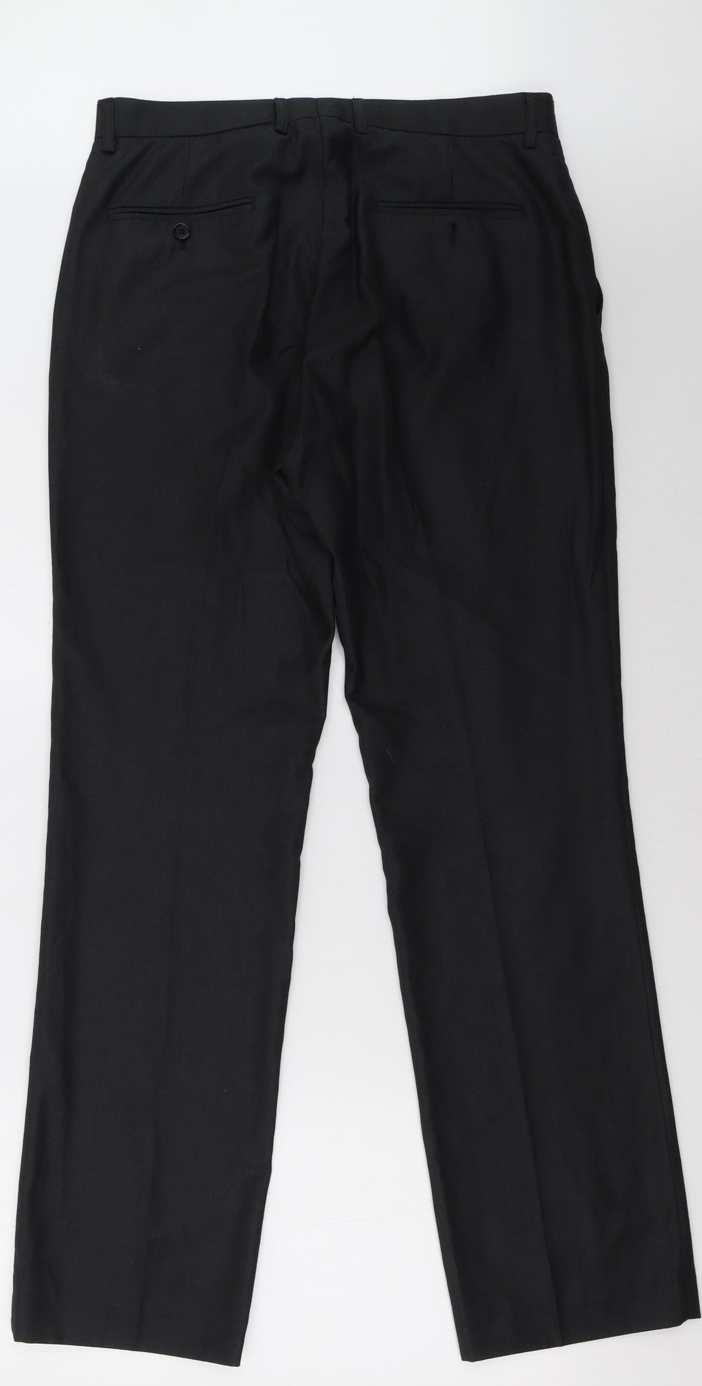 Preworn Mens Black   Trousers  Size 32 L24 in
