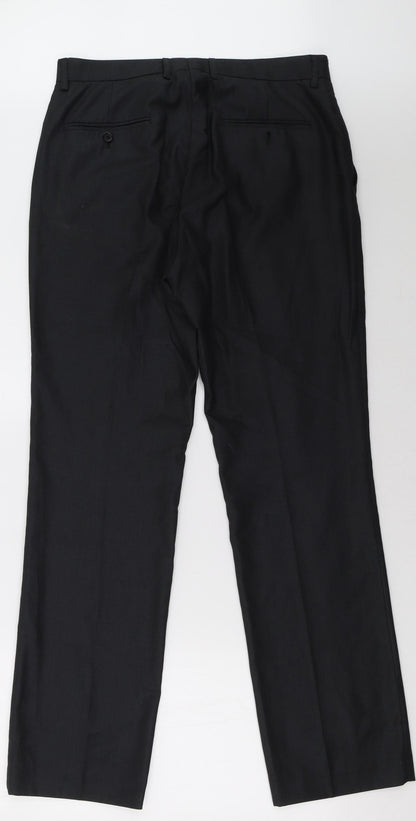 Preworn Mens Black   Trousers  Size 32 L24 in