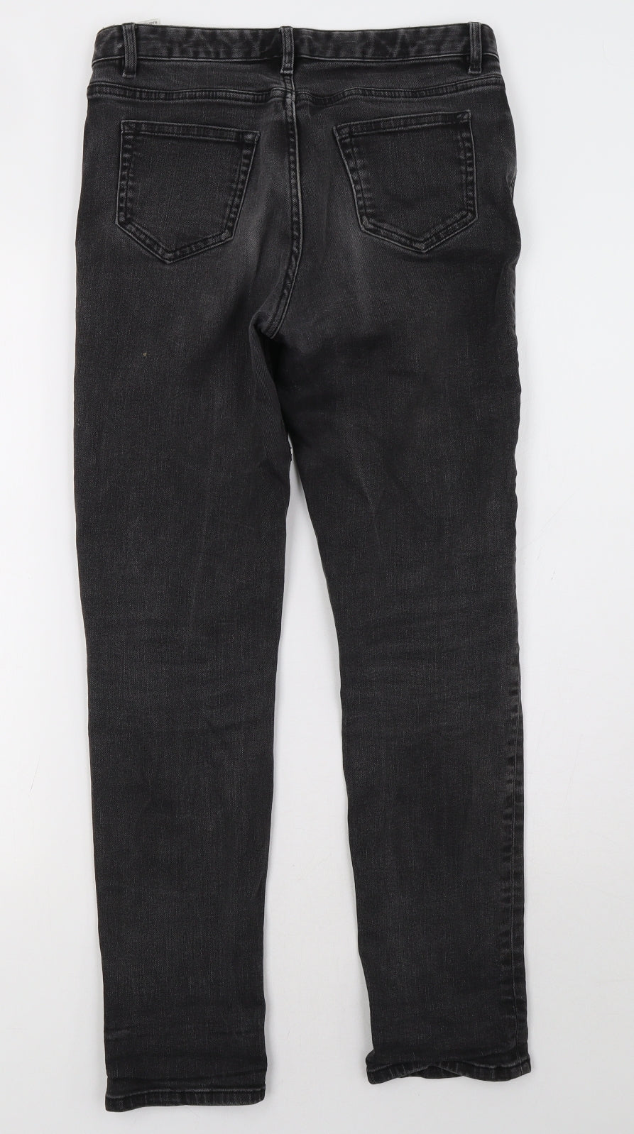 Womens UK Size 8 Marks and Spencer Regular Fit Straight Black Jeans