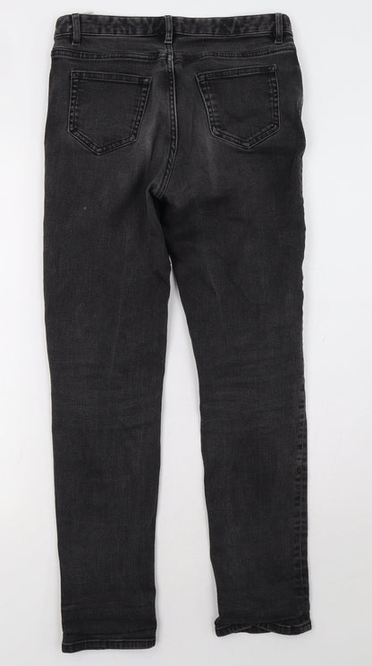 Womens UK Size 8 Marks and Spencer Regular Fit Straight Black Jeans