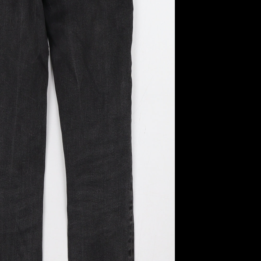 Womens UK Size 8 Marks and Spencer Regular Fit Straight Black Jeans