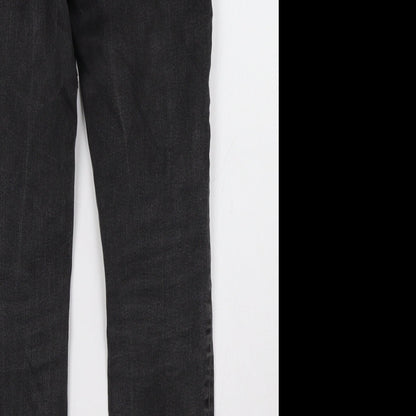 Womens UK Size 8 Marks and Spencer Regular Fit Straight Black Jeans