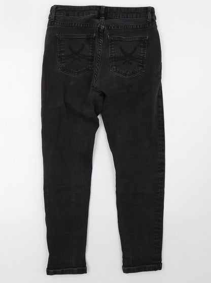 Womens UK Size 8 Marks and Spencer Regular Fit Straight Black Jeans