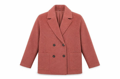 Womens UK Size L H&M Pink Overcoat