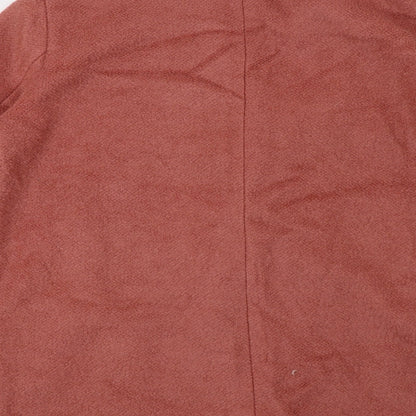 H&M Womens Pink   Overcoat Coat Size L