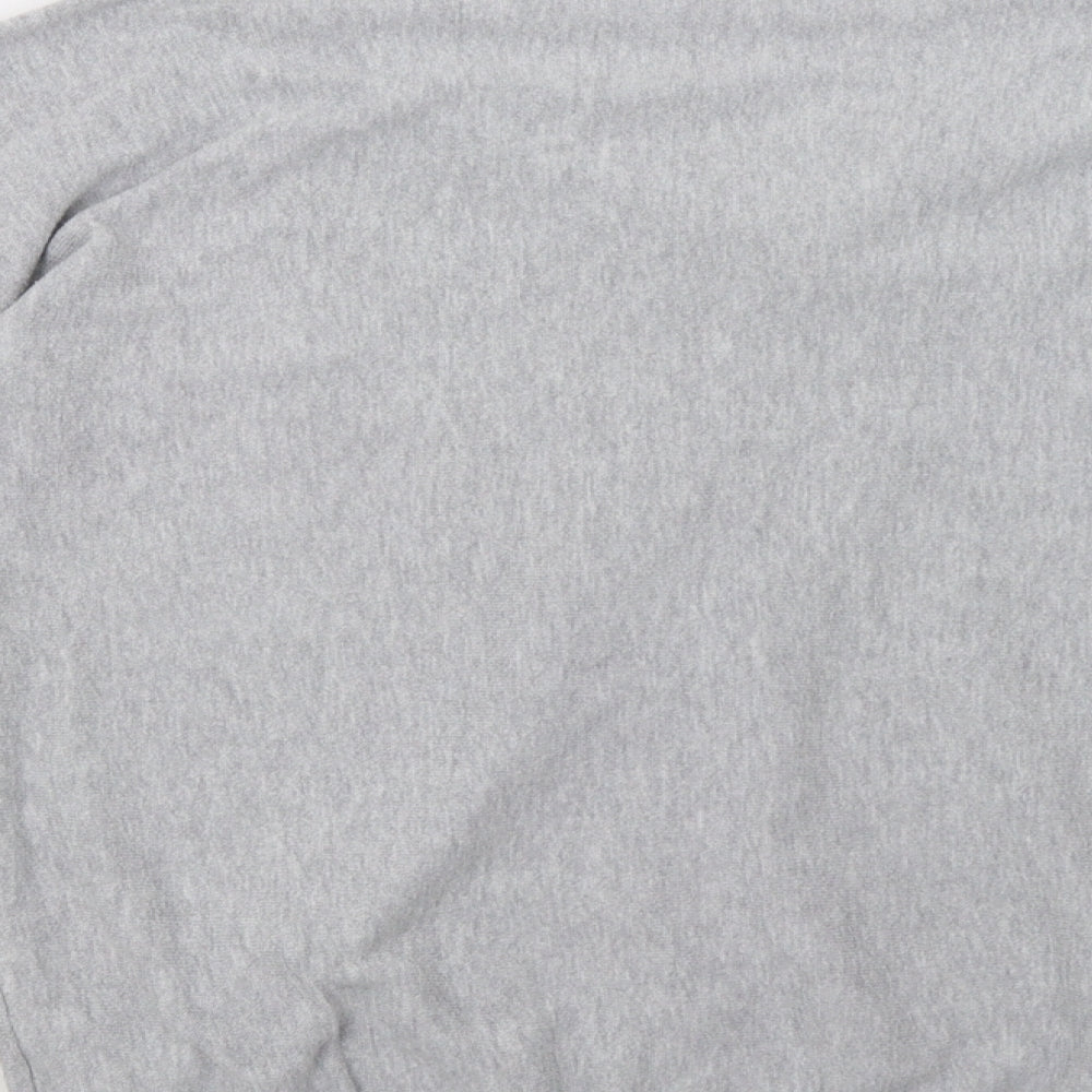Brand and care label for Peacocks women’s grey pullover sweatshirt, size UK 14