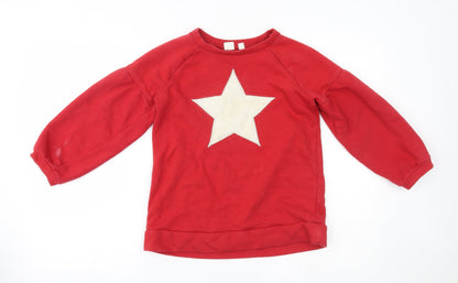 Gap Girls Red   Pullover Jumper Size M