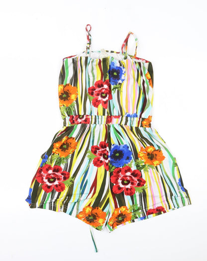 BODYFLIRT Womens Multicoloured Striped  Romper One-Piece Size S