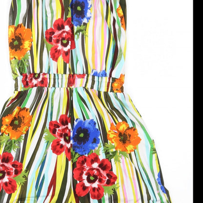 BODYFLIRT Womens Multicoloured Striped  Romper One-Piece Size S