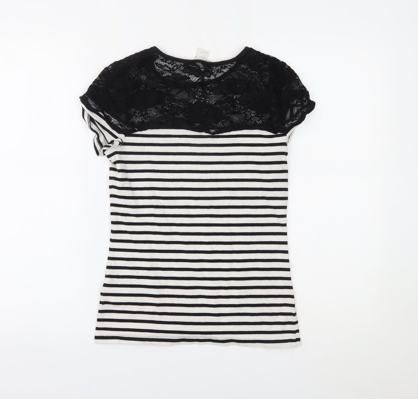 Womens UK Size S H&M Black Basic Blouse