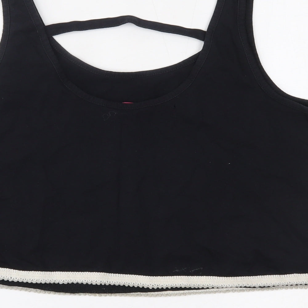M&Co Girls Black   Cropped Tank Size 13-14 Years