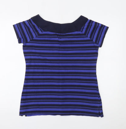 Womens UK Size 16 NEXT Blue Basic Blouse