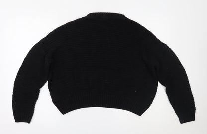 H&M Womens Black   Pullover Jumper Size L