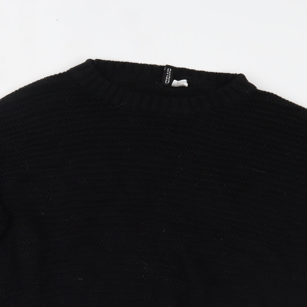 H&M Womens Black   Pullover Jumper Size L
