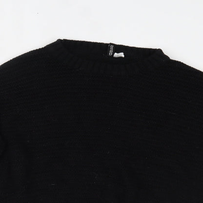 H&M Womens Black   Pullover Jumper Size L
