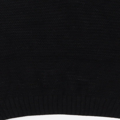 H&M Womens Black   Pullover Jumper Size L
