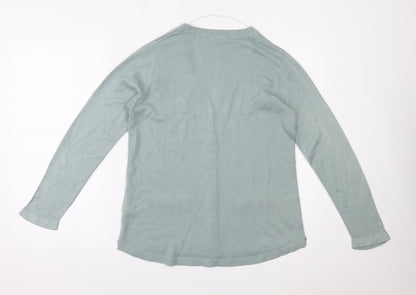Damart Womens Green   Cardigan Jumper Size 12