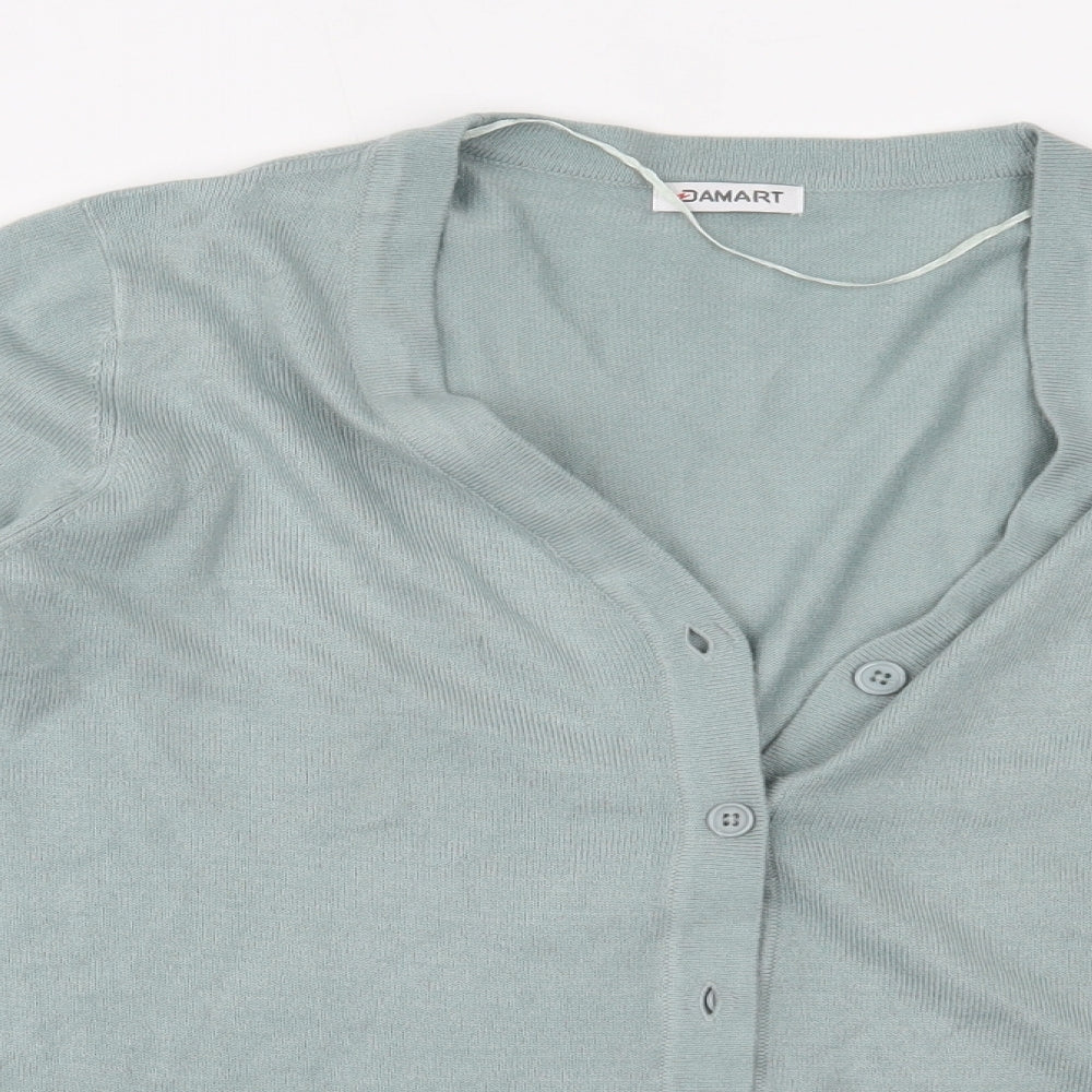 Damart Womens Green   Cardigan Jumper Size 12