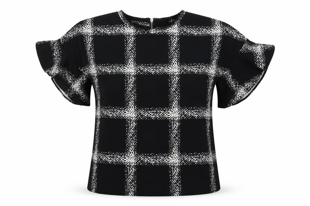 Womens UK Size 6 F&F Black Basic Blouse