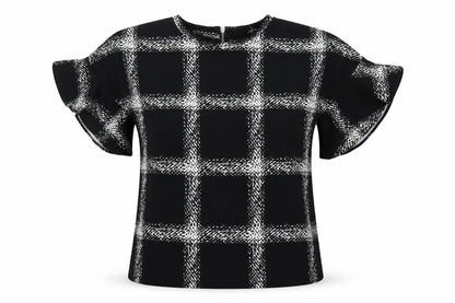 Womens UK Size 6 F&F Black Basic Blouse