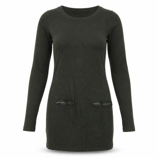 Front view of ESMARA women’s green bodycon, size XS