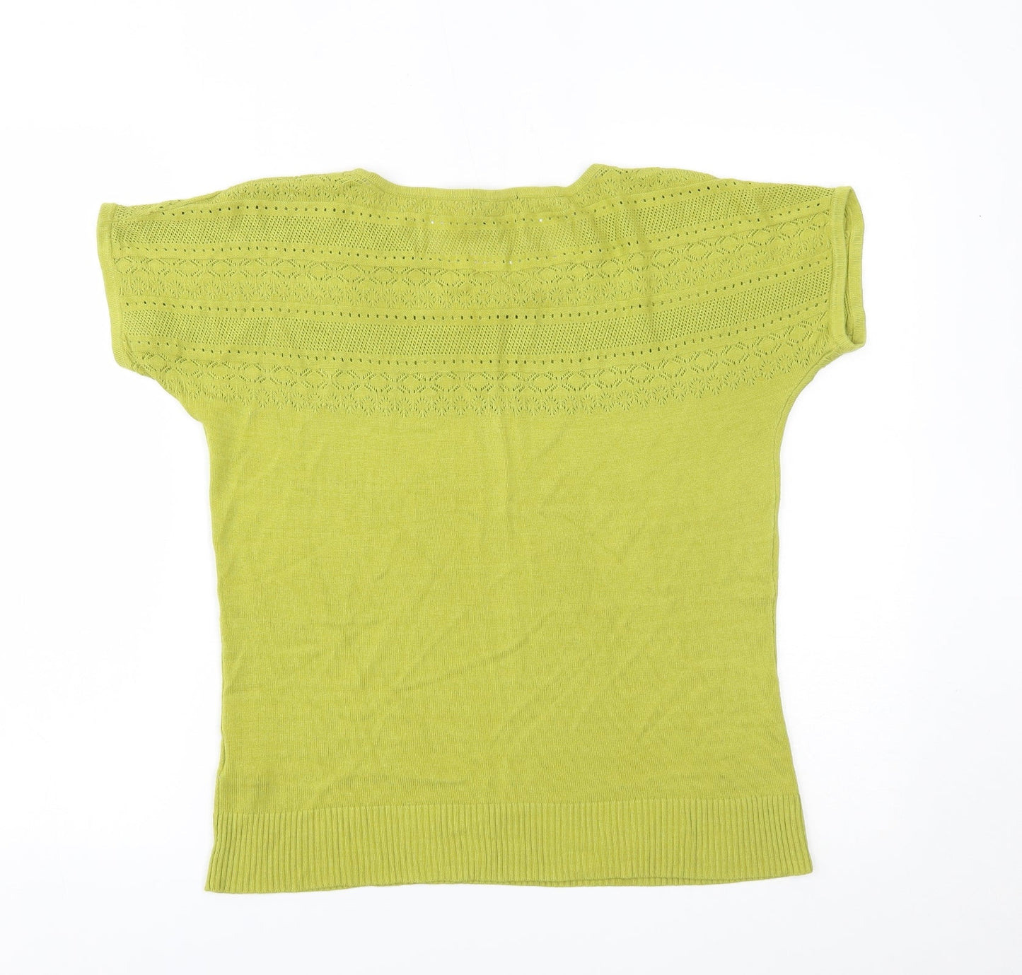 Womens UK Size 14 Debenhams Green Basic Blouse